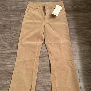 NWT Mother Corduroy Outsider Crop. Hopscotch Size 26